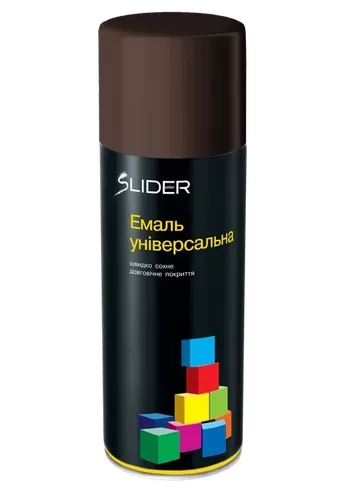 Эмаль SLIDER 400мл.темно-коричневая 8017 Эмаль SLIDER 400мл.темно-коричневая 8017