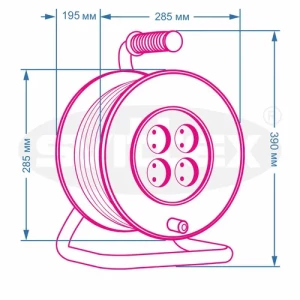 Катушка для провода SVITTEX 4 гнезда до 150м SV-029