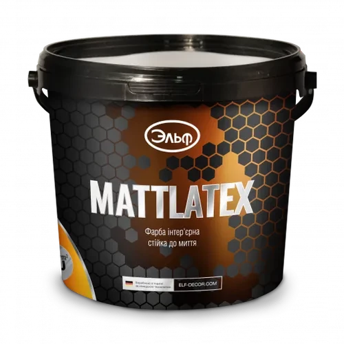 Краска ЭЛЬФ Mattlatex 10л латексная Краска ЭЛЬФ Mattlatex 10л латексная