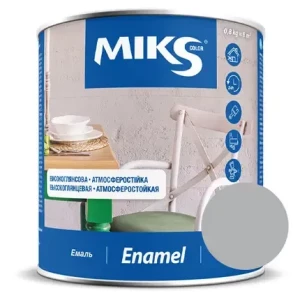 Эмаль алкидная MIKS ПФ-115 2.5кг серебристая