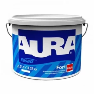 Краска фасадная AURA Fasad Fort 2,5л белая