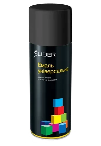 Эмаль SLIDER 400мл.черный мат 9005 Эмаль SLIDER 400мл.черный мат 9005