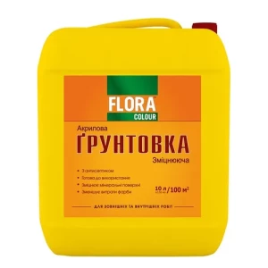 Грунтовка акриловая FLORA 10кг.