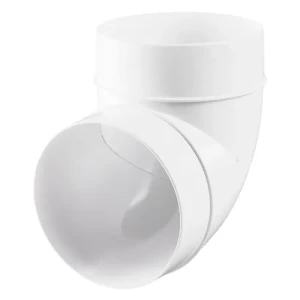 Колено круглое пластиковое VENTS D 100мм 90 градусов 121
