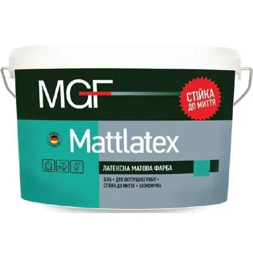 Краска латексная MGF M100 Mattlatex 3,5 кг Краска латексная MGF M100 Mattlatex 3,5 кг