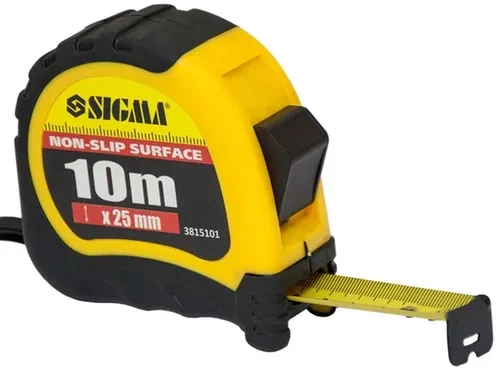Рулетка Sigma Shiftlock 10м*25м обрез. 3815101 Рулетка Sigma Shiftlock 10м*25м обрез. 3815101