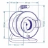 Удлинитель на катушке SVITTEX 2*2,5мм 16А 4100Вт черный SV-020-В
