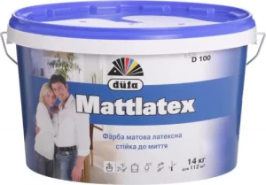 Краска DUFA Mattlatex D100 14кг латексная тонированная