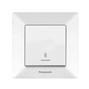 Выключатель 1-кл.проходной с подсветкой белый Arkedia Slim Panasonic WNTC0004-2WH-UA