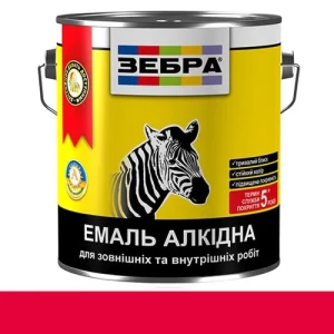Эмаль алкидная ZEBRA ПФ-116 2,8 кг 75 красная