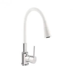 Смеситель QT Spring CRW 007F-1 кухня U(к35) white