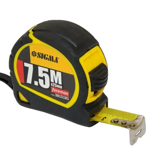 Рулетка обрезиненная SIGMA Foreman 7.5м×25мм 3815181 Рулетка обрезиненная SIGMA Foreman 7.5м×25мм 3815181
