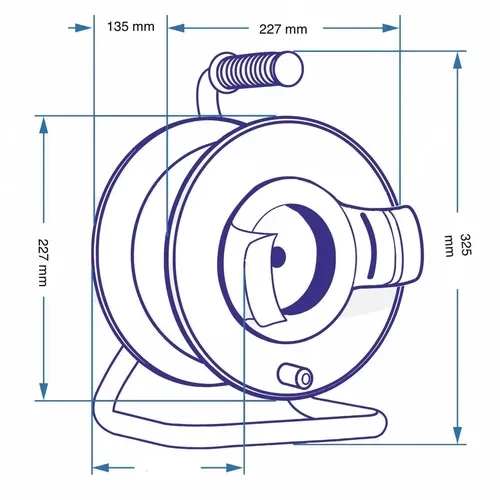Удлинитель на катушке SVITTEX ПВС 2*1,5 50м с розеткой SV-2070 Удлинитель на катушке SVITTEX ПВС 2*1,5 50м с розеткой SV-2070