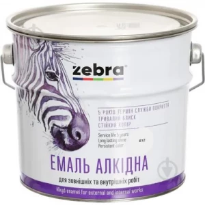 Эмаль алкидная ZEBRA ПФ-116 2,8кг 76 темно-вишневая