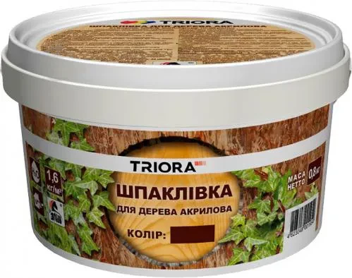 Шпаклевка ТRIORA для дерева 0,4 кг 444 бук Шпаклевка ТRIORA для дерева 0,4 кг 444 бук