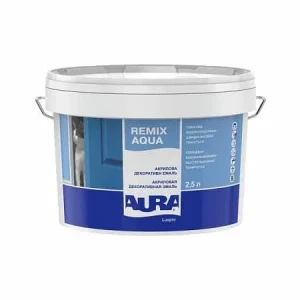 Эмаль декоративная акриловая AURA Luxpro Remix Aqua 2,5л