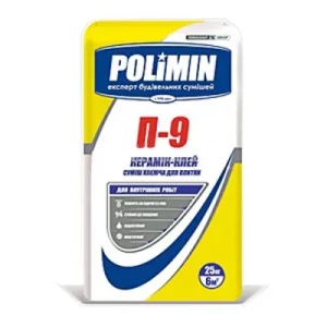 Клей для плитки POLIMIN П-9 25кг