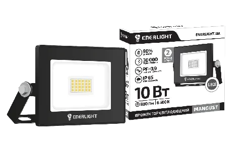 Прожектор LED ENERLIGHT MANGUST 10Вт 6500К Прожектор LED ENERLIGHT MANGUST 10Вт 6500К