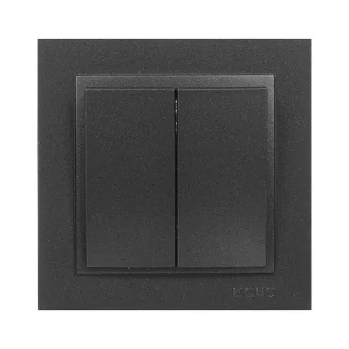 Выключатель Mono Electric DESPINA 2-кл. графит 102-202025-102 Выключатель Mono Electric DESPINA 2-кл. графит 102-202025-102