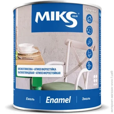 Эмаль алкидная MIKS ПФ-115 2.8кг черная Эмаль алкидная MIKS ПФ-115 2.8кг черная