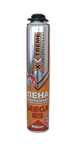 Пена монтажная X-TREME МЕГА 65 (800мл) профессиональная 10540