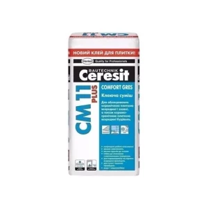 Клей для плитки CERESIT СМ-11 Plus 25кг
