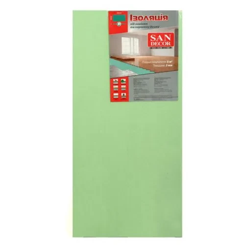 Подкладка под ламинат SAN DECOR 5мм 1м*0,5м Подкладка под ламинат SAN DECOR 5мм 1м*0,5м