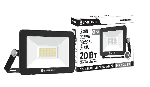 Прожектор LED ENERLIGHT MANGUST 20Вт 6500К Прожектор LED ENERLIGHT MANGUST 20Вт 6500К