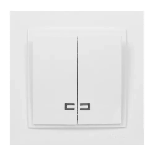 Выключатель MONO ELECTRIC Despina 2-й с подсветкой белый 102-190025-103 Выключатель MONO ELECTRIC Despina 2-й с подсветкой белый 102-190025-103