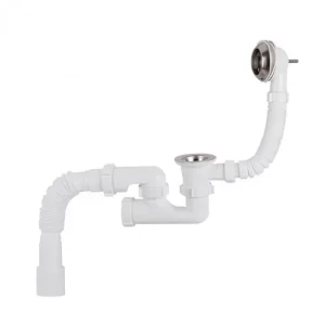 Сифон Lidz LW01 (WHI) 60 03 V002 00 для ванны с ревизией (выход 50мм)