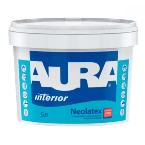 Краска AURA Neolatex 5л глубокоматовая латексная Краска AURA Neolatex 5л глубокоматовая латексная
