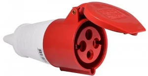 Гнездо силовое-пероносное ТР electric 32А/4 (3Р+РЭ) IP44