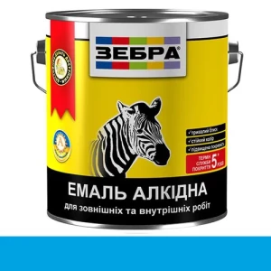 Эмаль алкидная ZEBRA ПФ-116 2,8кг 46 ярко-голубая