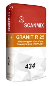 Штукатурка минеральная Scanmix GRANIT GREY 434 "Короид" (25 кг)