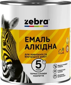 Эмаль алкидная ZEBRA ПФ-116 2,8кг 60 оранжевая