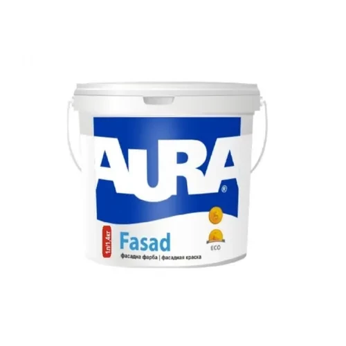 Краска фасадная AURA Fasad 1,4 кг акриловая Краска фасадная AURA Fasad 1,4 кг акриловая