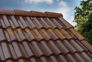 Цементно-песчаная черепица ONDO (Maron, Terracotta, Grafito)