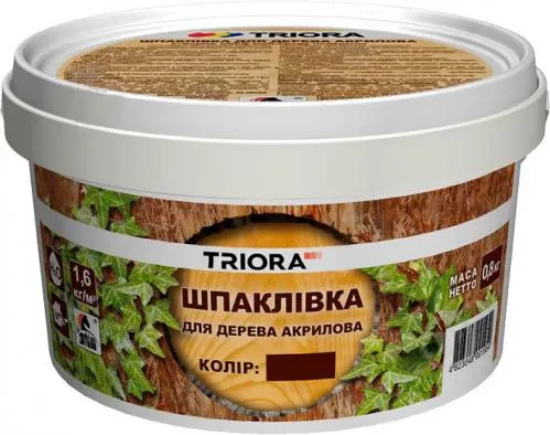 Шпаклевка ТRIORA для дерева 0,8кг 445 ольха Шпаклевка ТRIORA для дерева 0,8кг 445 ольха