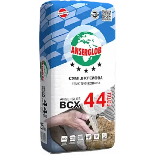 Клей для плитки ANSERGLOB ВСХ-44 для бассейнов и теплых полов 25кг Клей для плитки ANSERGLOB ВСХ-44 для бассейнов и теплых полов 25кг