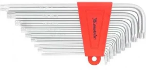 Набор ключей имбусовых MTX TORX 9шт Т10-Т50 удлиненные 123069
