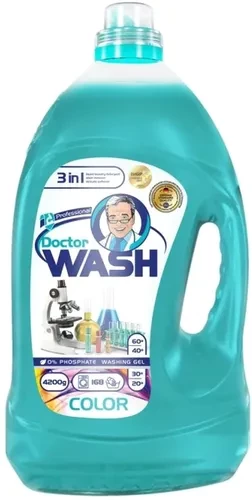 Гель для стирки Doctor Wash для цветных вещей 4,2л. Гель для стирки Doctor Wash для цветных вещей 4,2л.