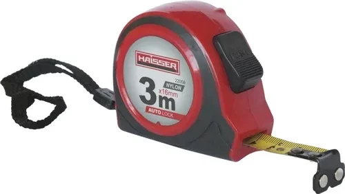 Рулетка HAISSER 3мх16мм нейлон, прорезин.корп.автостоп,магнит 22008 Рулетка HAISSER 3мх16мм нейлон, прорезин.корп.автостоп,магнит 22008