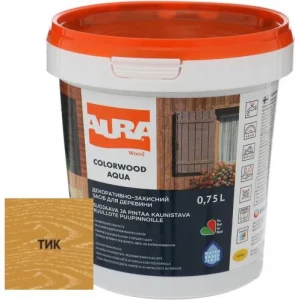 Лазурь для дерева AURA ColorWood 0,75л тик