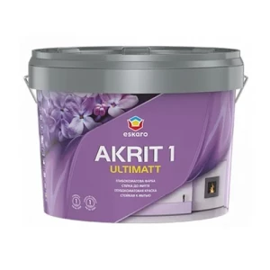 Краска AURA Akrit 1 Ultimatt TR 9л. бесцветная глубокоматовая д/потолка и стен.