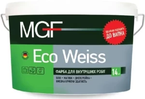 Краска акриловая MGF М1 Eco Weiss 14кг
