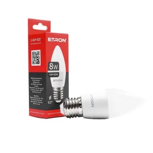 Лампа LED ETRON Light Power 1-ELP-022 С37 8W 4200К Е27