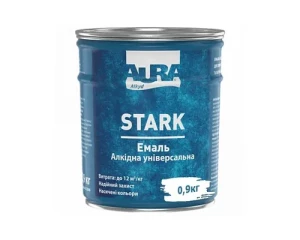Эмаль алкидная универсальная AURA STARK белая 0,9 кг