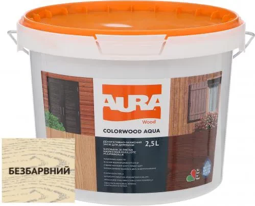 Лазурь для дерева AURA ColorWood 2,5л бесцветный Лазурь для дерева AURA ColorWood 2,5л бесцветный