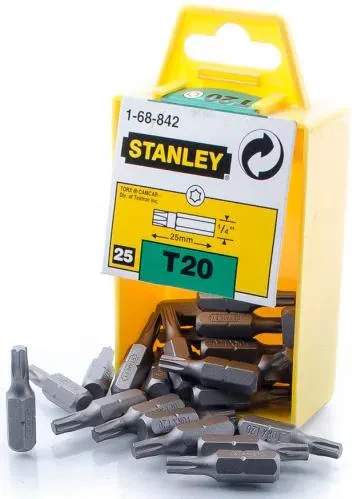 Бита STANLEY TORX" T20х25мм 1-68-842 Бита STANLEY TORX" T20х25мм 1-68-842