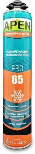 Пена монтажная APEN GFS 65 Winter (Зимняя) 750мл Пена монтажная APEN GFS 65 Winter (Зимняя) 750мл